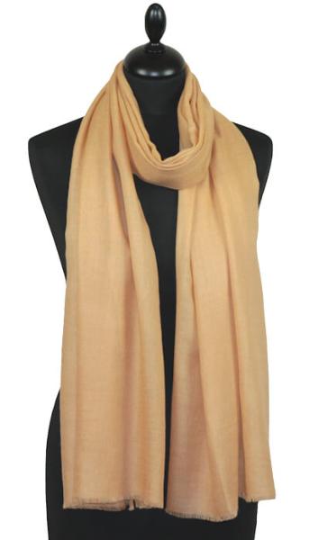 Écharpe Cachemire Beige Doré