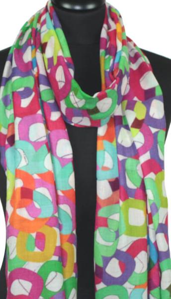 Écharpe Cachemire Cercles Enchantés