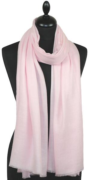 Écharpe Cachemire Rose Poudré