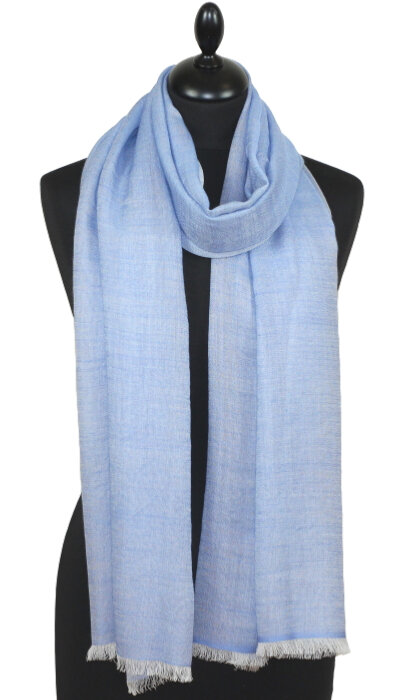 Écharpe en Laine Bleu Ciel