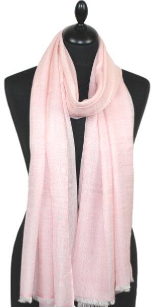 charpe en Laine Rose Ple
