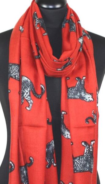 Écharpe Cachemire Orange-Gris