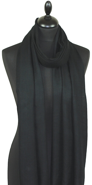 Écharpe Cachemire Noire