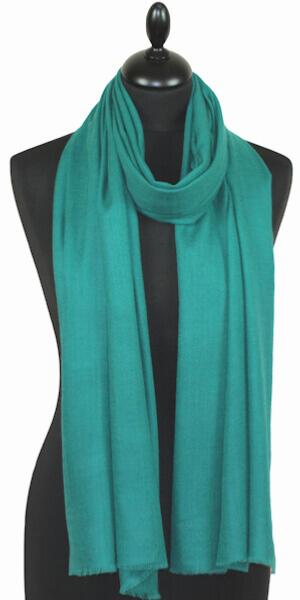 Écharpe Cachemire Vert Sarcelle