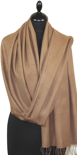 Tobacco Brown Pashmina Scarf
