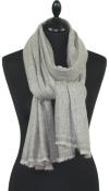 Étole Laine/Cachemire Chevron Gris Taupe