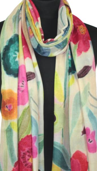 Summer Mosaic Cashmere Scarf