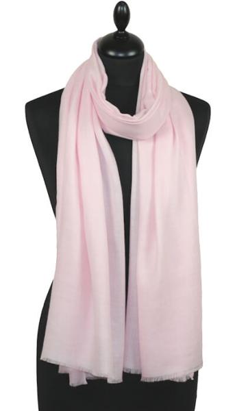 Écharpe Cachemire Rose Poudré