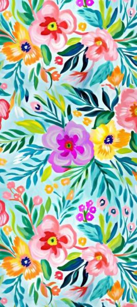 Écharpe Cachemire Fleur d’Aquarelle