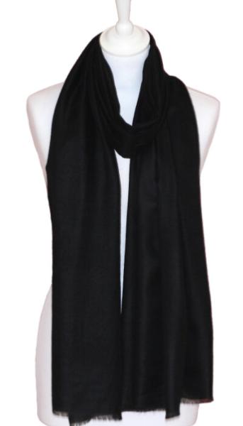 Pashmina 100% Cachemire Noir