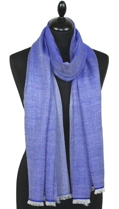 Écharpe en Laine Bleu Klein