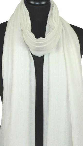 Écharpe Cachemire Blanc Cassé