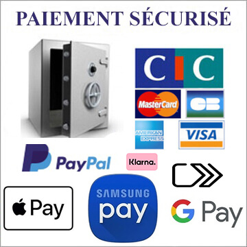 Paiement scuris : CIC, PayPal, Klarna, Google Pay, Apple Pay