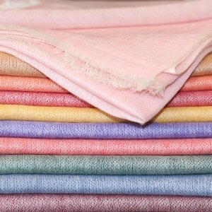 charpe en laine bicolore pour femme, lgre et artisanale, fabrique au Npal