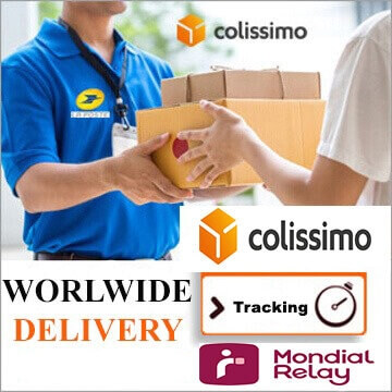 Worldwide Shipping via Colissimo or Mondial Relay