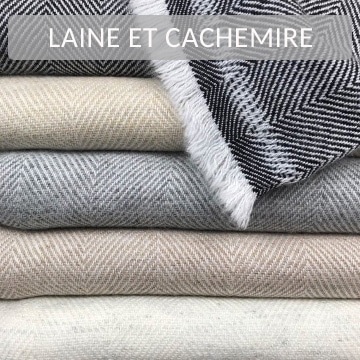 Grande tole en laine et cachemire, douce et chaleureuse, parfaite pour l'hiver et fabrique dans les montagnes de l'Himalaya