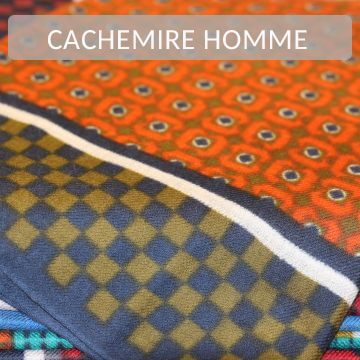 charpes 100% cachemire artisanales pour homme,  motifs