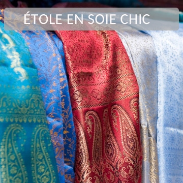 toles en soie indienne chic, aux motifs traditionnels et contemporains, offrant lgance, douceur et confort pour toutes les saisons